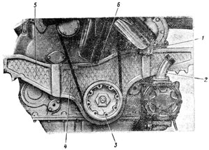 Шкив и передняя опора